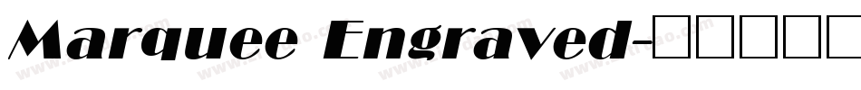 Marquee Engraved字体转换